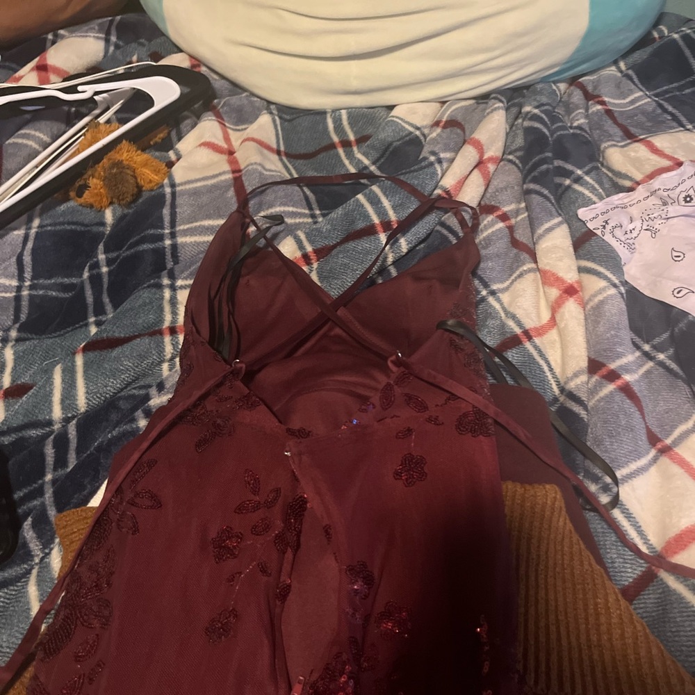 Burgundy prom Dress